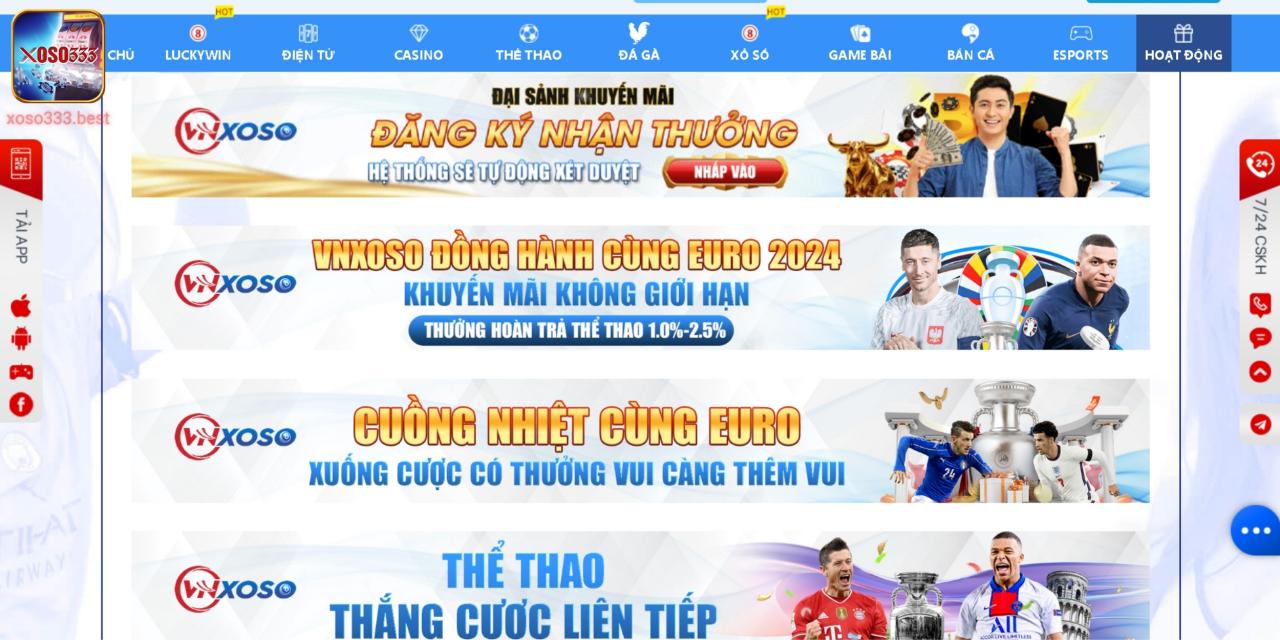 Xoso333 chiêu đãi thành viên với kho khuyến mãi cực khủng